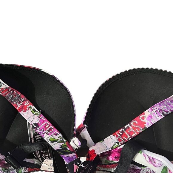 Victorias Secret Very Sexy Rhinestone Bombshell Add-2-Cups Bra & V string Set - Picture 5 of 9